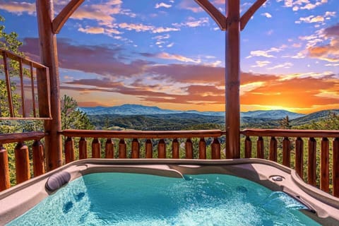 Relax in the hot tub after a long day of hiking