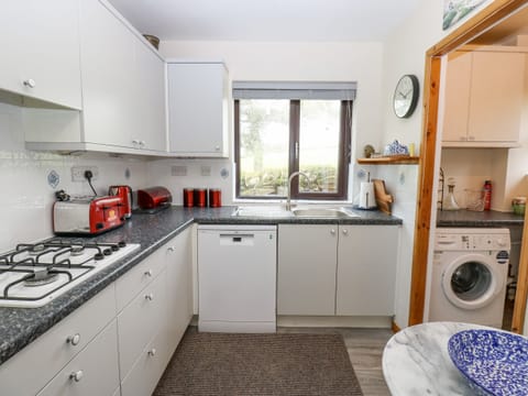 Fridge, dishwasher, electric kettle, toaster