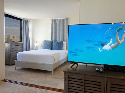 One bedroom apartment with full kitchen, sleeps 4.