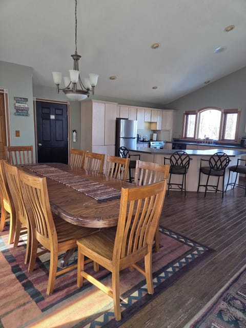 Dining room and kitchen view