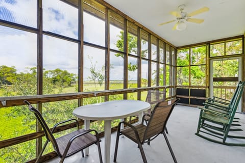 Screened Porch With Marsh View