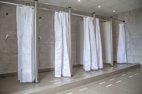 Shower, toilet paper