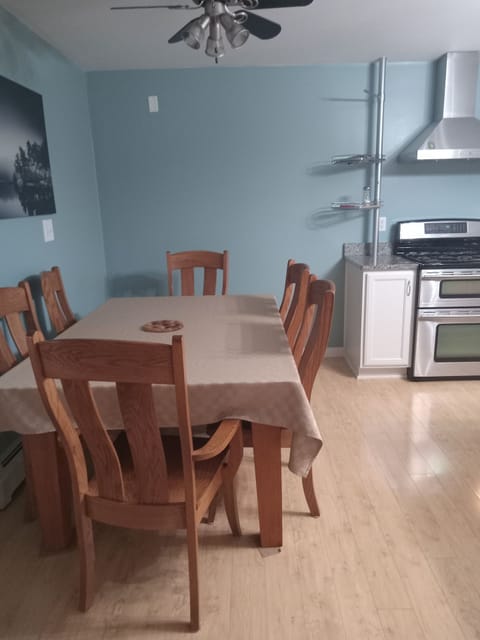 Spacious dining area