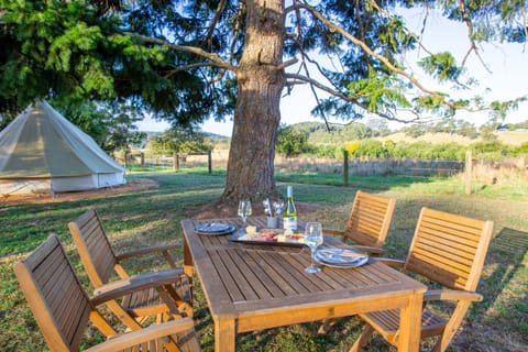 Standard Tent, 1 Queen Bed, Shared Bathroom | Terrace/patio