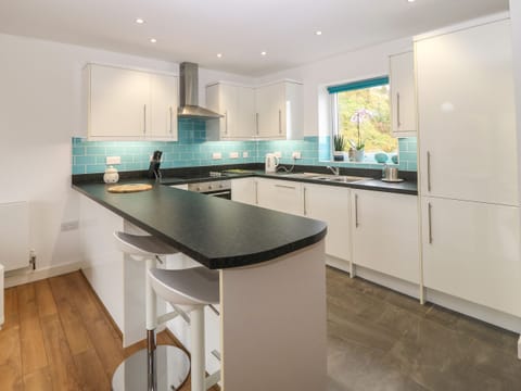 Fridge, dishwasher, electric kettle, toaster