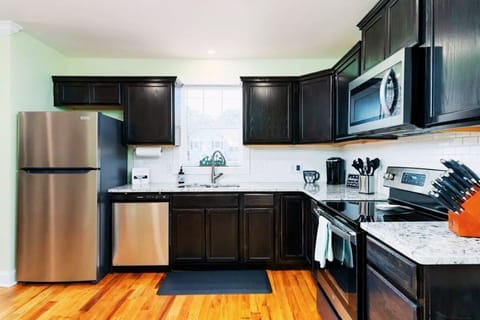 Full kitchen provided....everything you will likely need.