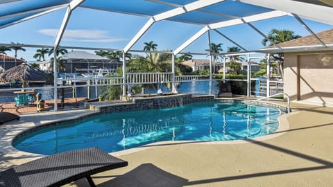 The electrically heated pool awaits you