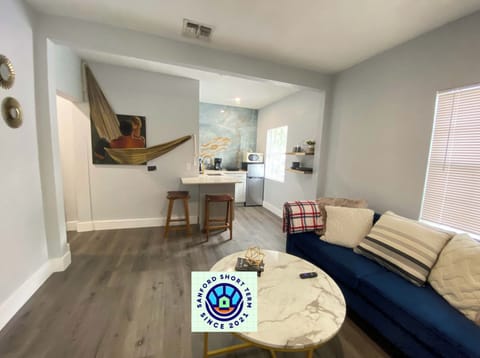 Standard Apartment | Living area | 50-inch LCD TV with digital channels, Netflix, streaming services