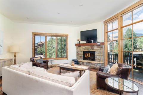 Welcome to Belvedere 4 a beautifully designed multi-level townhouse in the heart of Mountain Village.