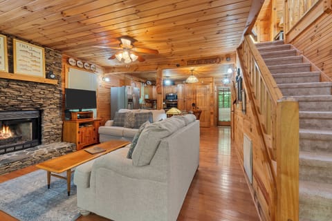 What you see when entering the cabin.