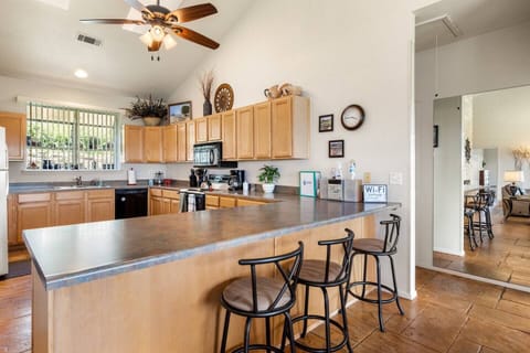 Large fully equipped kitchen