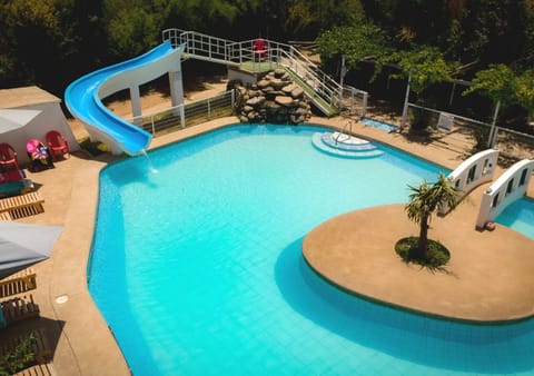 Indoor pool, seasonal outdoor pool