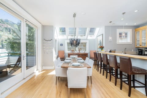 Open dining area designed for family meals and easy entertaining in a spacious layout.
