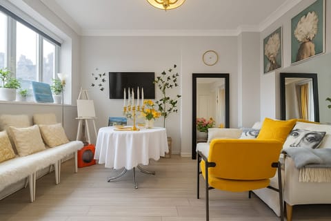 Living room with a sofa bed 