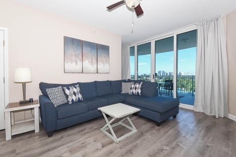 The Palms of Destin 1615 - Living Area with Balcony Access