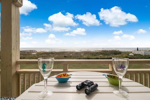 Gorgeous ocean view from the spacious deck