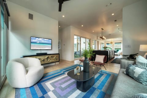 TV in the living room.