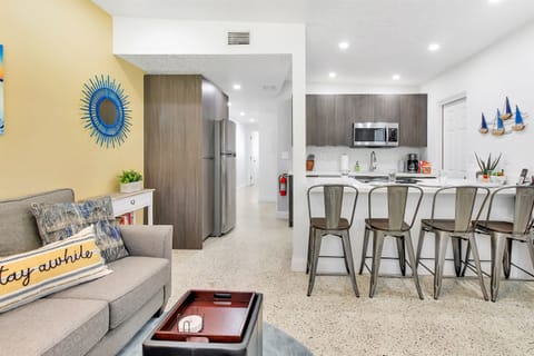 Open floor plan living room/kitchen area
