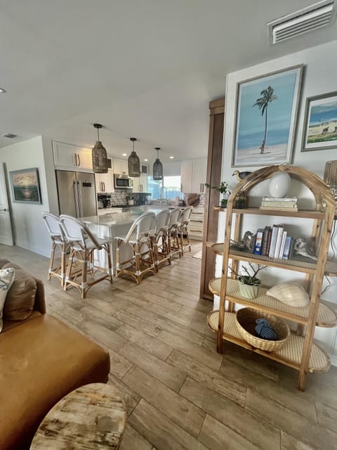 Beachfront family room with Smart TV