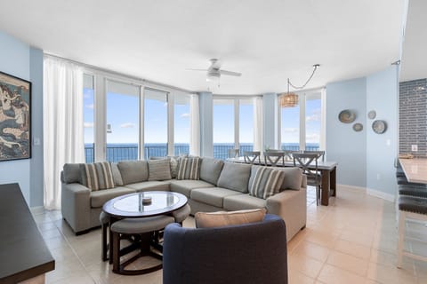 Wrap around balcony windows