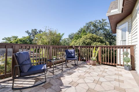 Upstairs balcony seating area outside 2nd story King bedroom!