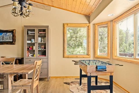 Books, board games, puzzles, and foosball. You have so many options!