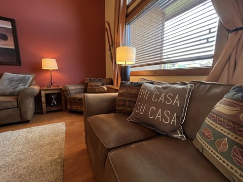 Cozy up in the warm family room.  Plenty of space for the whole family.