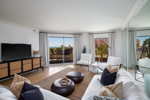 Living Room with Flat Screen TV