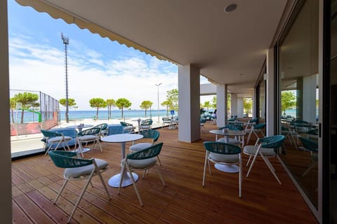 Outdoor banquet area