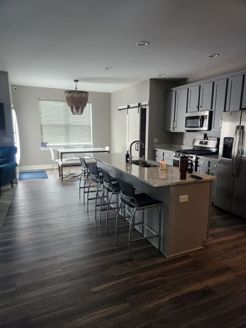 Kitchen, island , dining