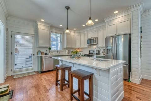 Full view of kitchen and Entry
