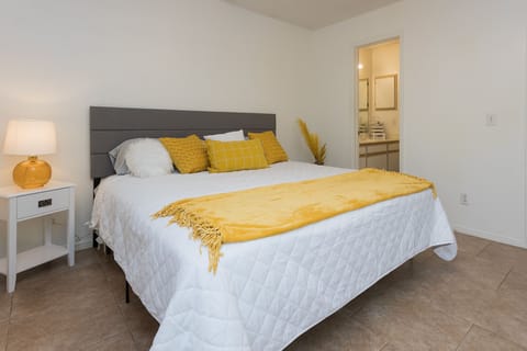 Master bedroom with king bed