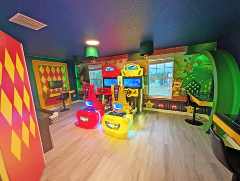Welcome To Adventure Awaits 2!  Super Mario Theme Game Room - NEW Arcade Games!