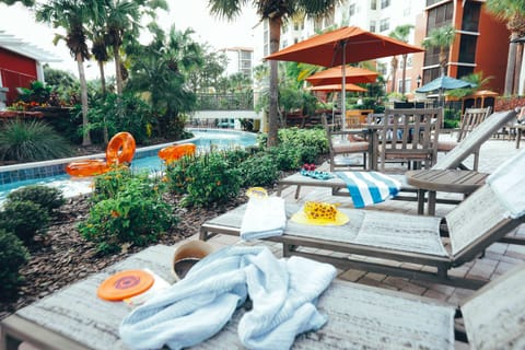 Set up right next to the Lazy River.