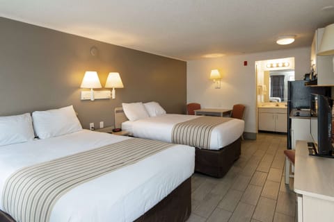 Desk, free WiFi, bed sheets, alarm clocks