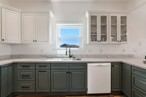 Bosch dishwasher for quiet operation.