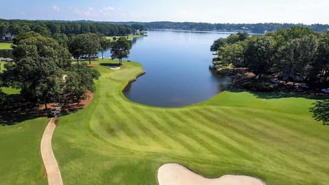 Home Overlooks The Challenging 9th Hole With A Backdrop Of Lake Oconee