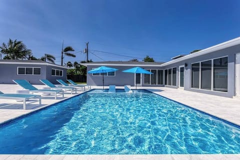 Pool in front of building 2025