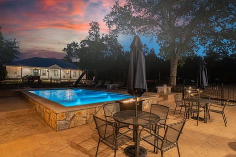 Stunning pool retreat in Wimberley, Texas.