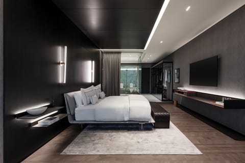 1 bedroom, Egyptian cotton sheets, premium bedding, down comforters