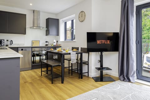 Bright and welcoming dining area, perfect for enjoying meals and relaxing with friends or family.