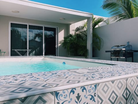 Pool view from the garden