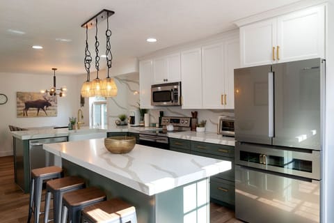Renovated kitchen. Fully stocked with ALL of your cooking needs. 