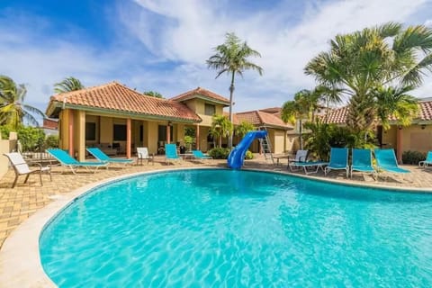 It is Palma Real's largest community pool, yet it remains rather quiet because many full-time residents never use it.