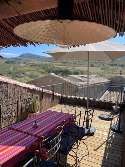 The Taurillou, small bull in Catalan, is the mountain visible from the terrace of the cottage.