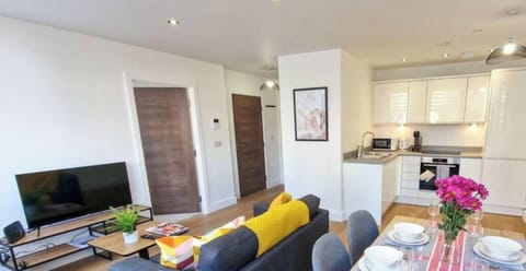 Relax with family and friends in the super stylish living space