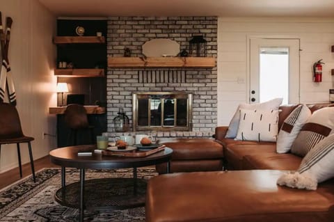 Sophistication meets comfort in our spacious living room.