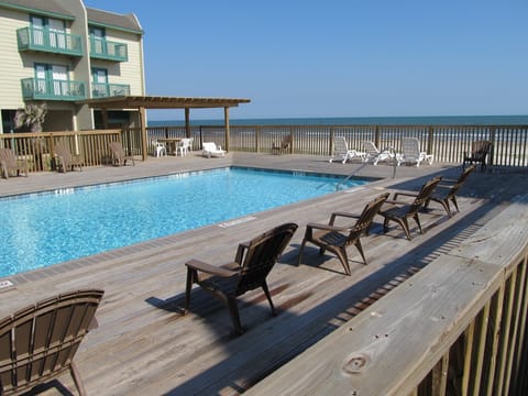 Seaside pool with view of the Gulf of Mexico