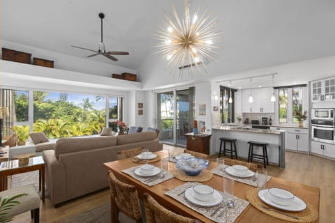 Tommy Bahama inspired decor in Living Area