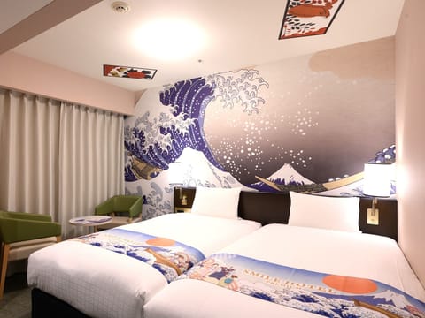 [Total taste] Hollywood twin room(2) | Free WiFi, bed sheets